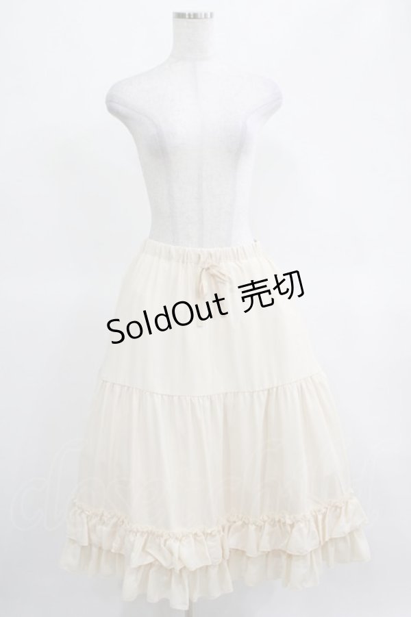 画像1: axes femme kawaii / ミディフリルペチスカート M アイボリー H-25-03-16-1021-AX-SK-NS-ZH (1)