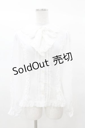画像: metamorphose / ボウタイ付きブラウス Free オフ H-25-03-16-057-ME-BL-NS-ZH
