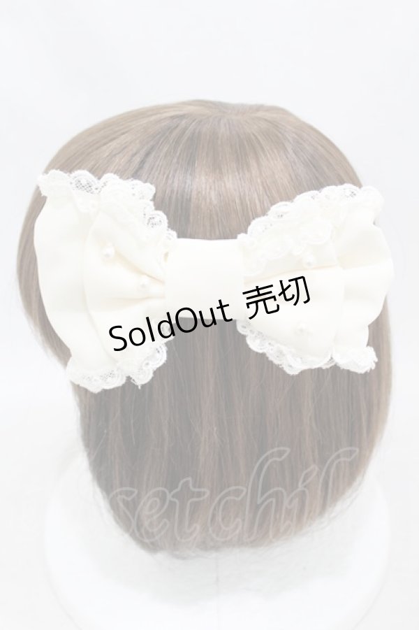 画像2: Angelic Pretty / ホイップレースバレッタ  アイボリー H-25-03-16-011-AP-AC-NS-ZH (2)