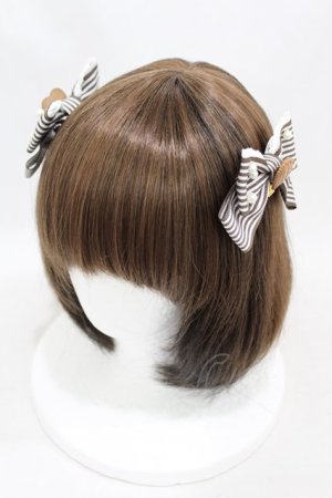 画像: BABY,THE STARS SHINE BRIGHT / La Patisserie Chocolatリボンクリップ  ブラウン H-25-03-16-013-BA-AC-NS-ZH