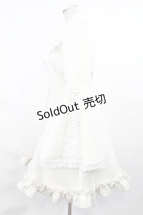 画像2: ATELIER PIERROT / Lunar Lattice Coat -Princess Sleeves-  ホワイト H-25-03-17-004-EL-CO-KB-ZT-C051 (2)