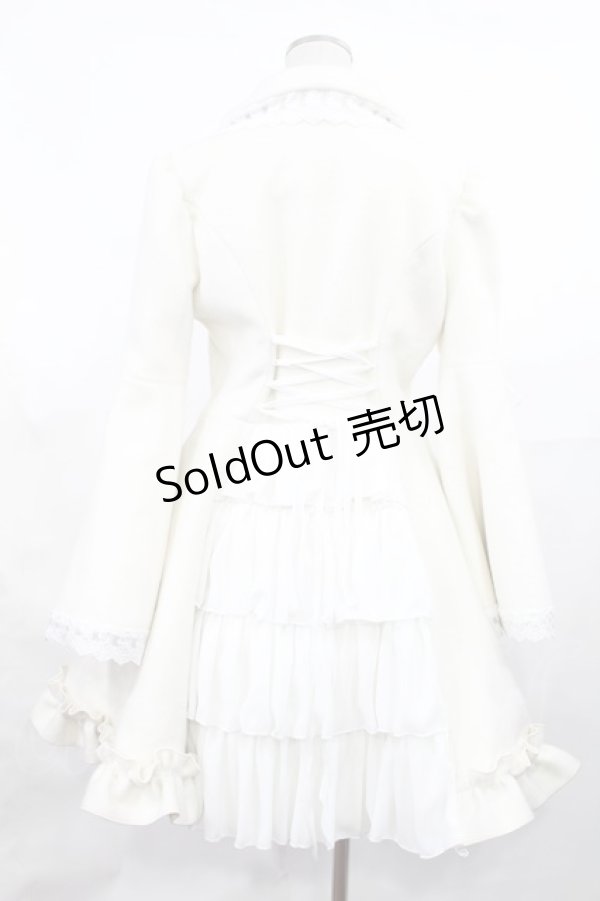 画像3: ATELIER PIERROT / Lunar Lattice Coat -Princess Sleeves-  ホワイト H-25-03-17-004-EL-CO-KB-ZT-C051 (3)