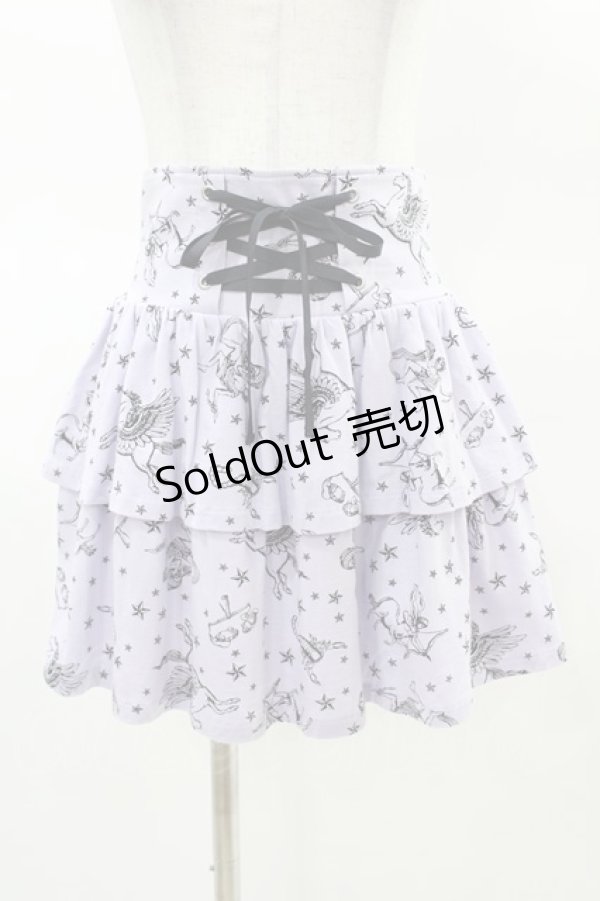 画像1: Candy Stripper / ZODIAC FRILL SKIRT  パープル H-25-03-17-1030-PU-SK-KB-ZH (1)