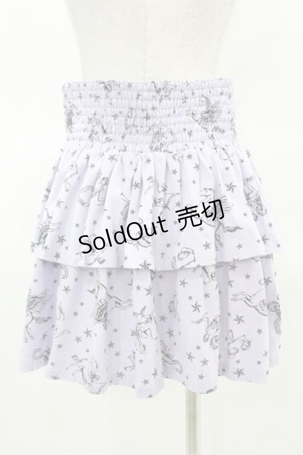 画像2: Candy Stripper / ZODIAC FRILL SKIRT  パープル H-25-03-17-1030-PU-SK-KB-ZH (2)