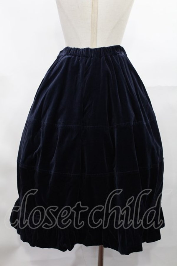 画像3: Jane Marple / Cotton rayon velvet lantern skirt  ネイビー H-25-03-17-005-JM-SK-KB-ZT161 (3)