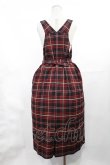画像3: Jane Marple / British check salopette dress  black × red H-25-03-17-007-JM-OP-KB-ZH (3)