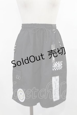 画像: HELL CAT PUNKS / バックジップパンツ  ブラック H-25-03-17-012-PU-PA-KB-ZH