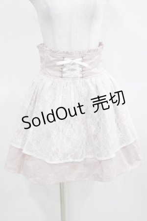 画像: Ank Rouge / オーバーレースコルセットスカート M ピンク H-25-03-18-027-CA-SK-NS-ZH