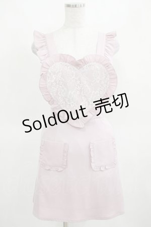 画像: Ank Rouge / レースハートエプロンスカート M ピンク H-25-03-18-030-CA-SK-NS-ZH