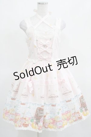 画像: metamorphose / ピンクレモネードフリルレースジャンパースカート(ミニ) Free ピンク H-25-03-18-004-ME-OP-NS-ZH