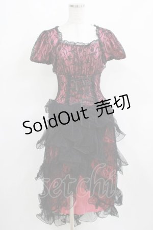 画像: G.L.P（海外ロリータブランド） / レースワンピース M ピンク/ブラック H-25-03-18-040-GO-OP-NS-ZH
