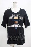画像1: PINK HOUSE / パッチワークTシャツ Free ブラック H-25-03-18-063-LO-TS-NS-ZH (1)