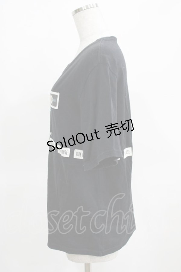 画像2: PINK HOUSE / パッチワークTシャツ Free ブラック H-25-03-18-063-LO-TS-NS-ZH (2)