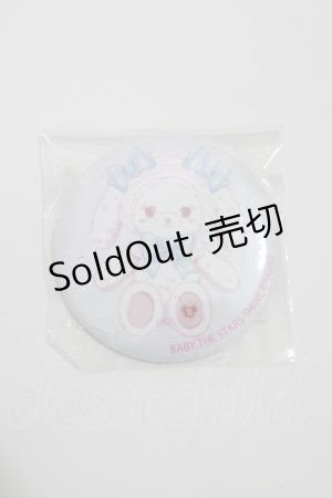 画像: BABY,THE STARS SHINE BRIGHT / うさくみゃちゃんドット缶バッジ  サックス H-25-03-18-076-BA-ZA-NS-ZH