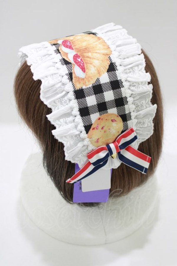 画像2: Angelic Pretty / いちごBread Bakeryヘッドドレス  ブラック H-25-03-18-081-AP-AC-NS-ZH (2)