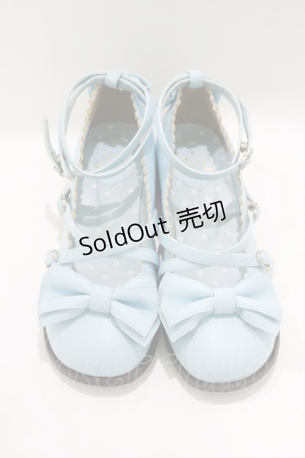 画像1: Angelic Pretty / Tea Partyシューズ L サックス H-25-03-18-084-AP-SH-NS-ZH (1)