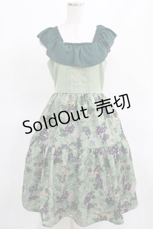 画像: axes femme POETIQUE / ヴァンダンジュ2wayワンピース M グリーン H-25-03-18-010-AX-OP-NS-ZH