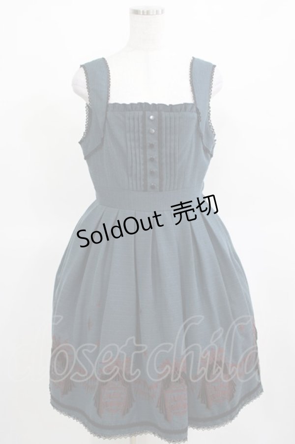 画像1: BPN / サーカス刺繍ワンピース M グリーン H-25-03-18-002-GO-OP-NS-ZH (1)