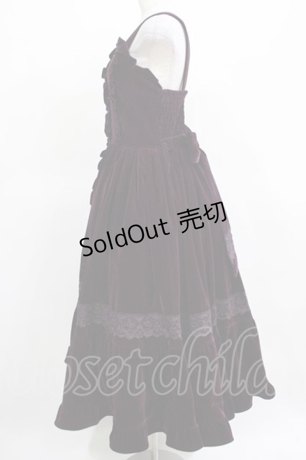 画像2: axes femme kawaii / ベルベットドールジャンスカ M パープル H-25-03-18-015-AX-OP-NS-ZH (2)