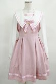 画像1: Amavel / Message Crownストライプセーラーワンピース Free ピンク H-25-03-18-023-CA-OP-NS-ZH (1)