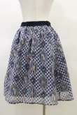画像2: axes femme POETIQUE / ラビットブーケ柄スカート M ネイビー H-25-03-19-044-AX-SK-NS-ZH (2)