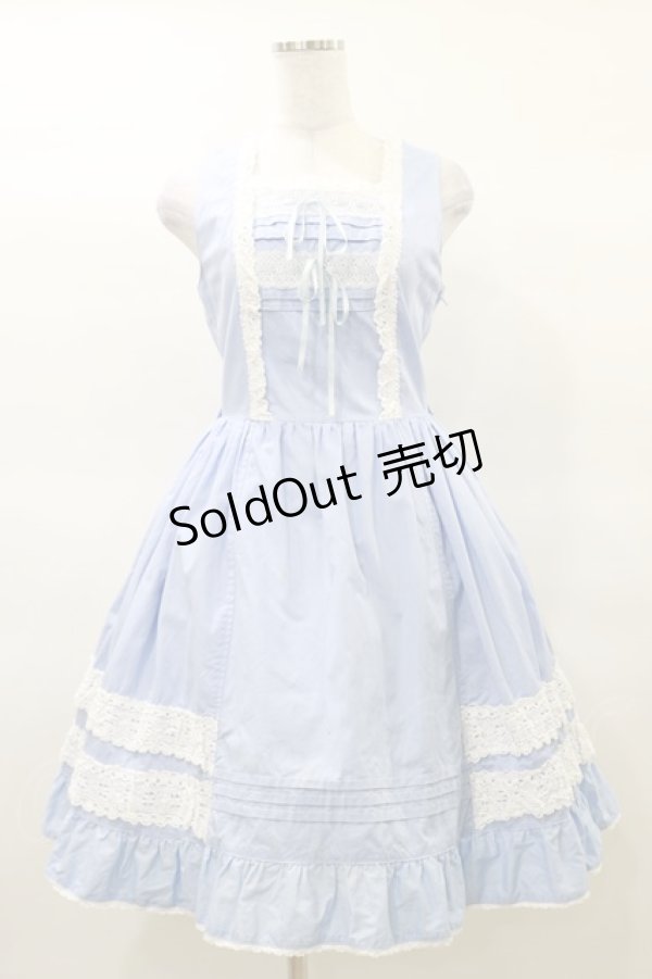 画像1: BABY,THE STARS SHINE BRIGHT / レースジャンパースカート Free サックス H-25-03-19-053-BA-OP-NS-ZH (1)