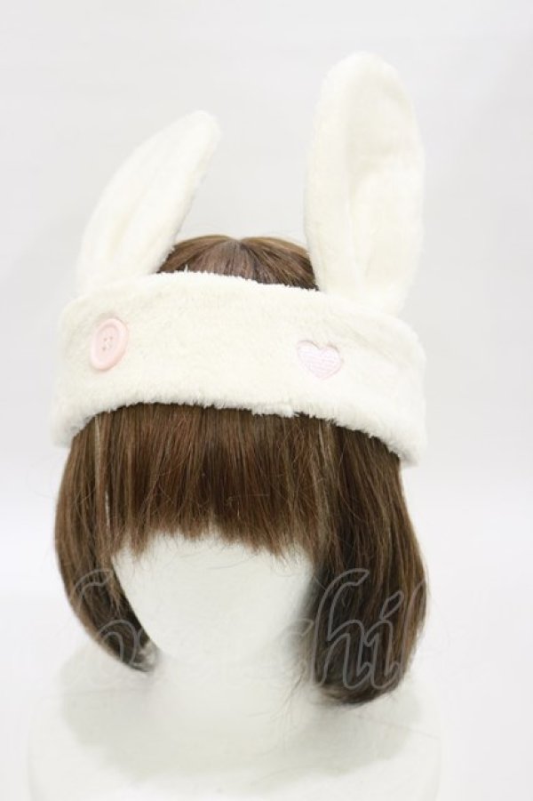 画像1: To Alice / うさぎヘアバンド  オフ H-25-03-19-010-LO-AC-NS-ZH (1)