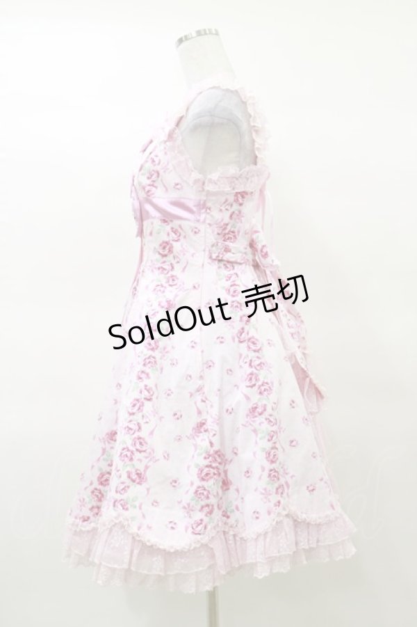 画像3: Angelic Pretty / レディローズ後ろフリルジャンパースカート Free ピンク H-25-03-19-056-AP-OP-NS-ZH (3)