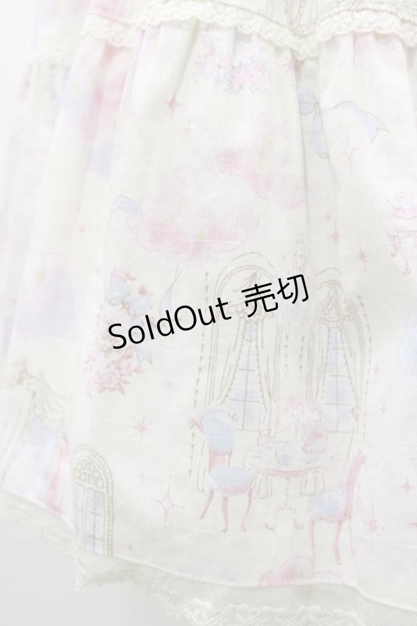 画像4: BABY,THE STARS SHINE BRIGHT / Twinkle Dreaming Princess柄ジャンパースカートII Free クリーム H-25-03-19-057-BA-OP-NS-ZH (4)