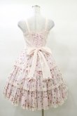 画像2: Angelic Pretty / いちごシフォン3段フリルジャンパースカート Free ピンク H-25-03-19-058-AP-OP-NS-ZH (2)