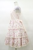 画像3: Angelic Pretty / いちごシフォン3段フリルジャンパースカート Free ピンク H-25-03-19-058-AP-OP-NS-ZH (3)