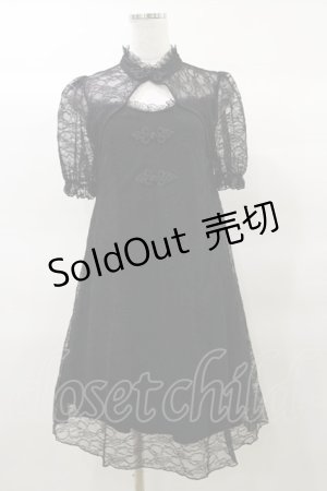 画像: Jamie エーエヌケー / レースチャイナワンピース M ブラック H-25-03-19-061-LO-OP-NS-ZH