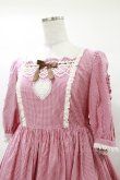 画像4: Angelic Pretty / Petit Gingham Heartワンピース Free レッド H-25-03-19-065-AP-OP-NS-ZH (4)