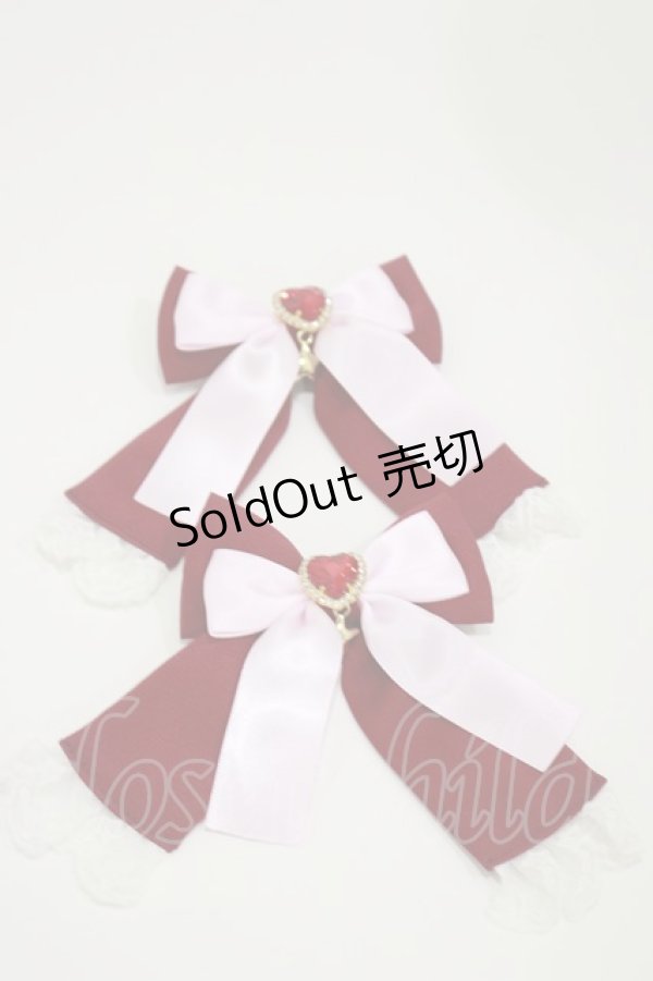 画像1: Amavel / Magical IDOL Dream Wリボンクリップ  レッド/ピンク H-25-03-19-013-CA-AC-NS-ZH (1)