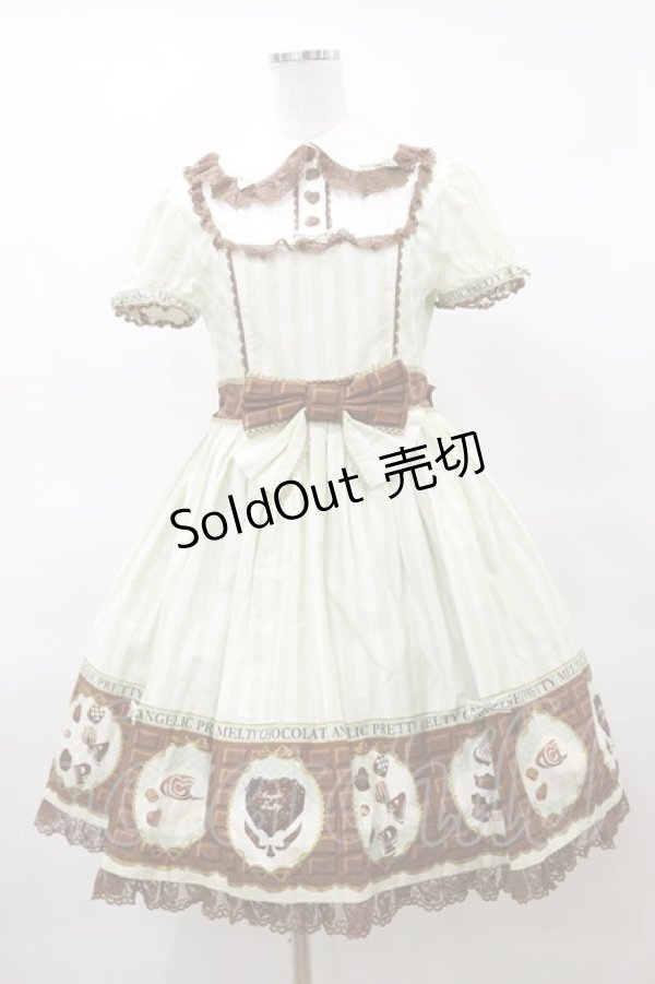 画像1: Angelic Pretty / Meltyチョコレートワンピース【難あり】 Free ミント H-25-03-19-069-AP-OP-NS-ZH (1)