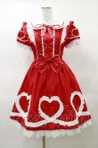 画像1: Angelic Pretty / ハートフルワンピース Free レッド H-25-03-19-070-AP-OP-NS-ZH (1)