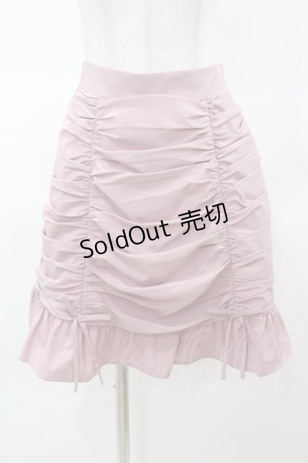 画像1: Ank Rouge / ギャザー台形スカート M ピンク H-25-03-19-1039-CA-SK-NS-ZH (1)