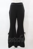 画像1: Avenchumu / Lace Zip Flare pants M ブラック/ホワイト H-25-03-19-1046-0-PA-NS-ZH (1)