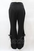 画像2: Avenchumu / Lace Zip Flare pants M ブラック/ホワイト H-25-03-19-1046-0-PA-NS-ZH (2)