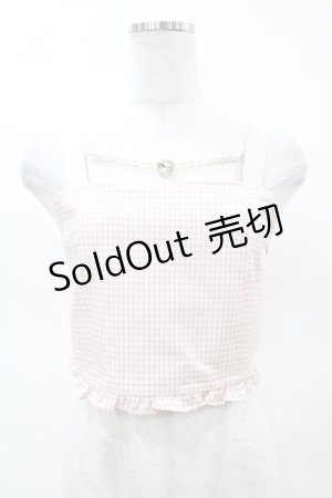 画像: Ank Rouge / ギンガムチェックビスチェ M ピンク H-25-03-19-1049-CA-TO-NS-ZH