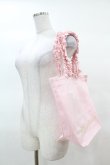 画像2: Maison de FLEUR / フリルハンドルトートバッグ  ピンク H-25-03-19-1007-LO-BG-NS-ZH (2)