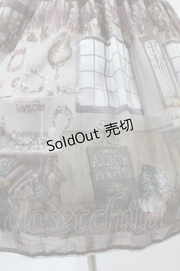 画像5: ALICE and the PIRATES / Le petit fleuriste〜永遠の花束とあなたを待つ時間〜柄ジャンパースカートI Free モーヴ H-25-03-19-1014-PA-OP-NS-ZH (5)