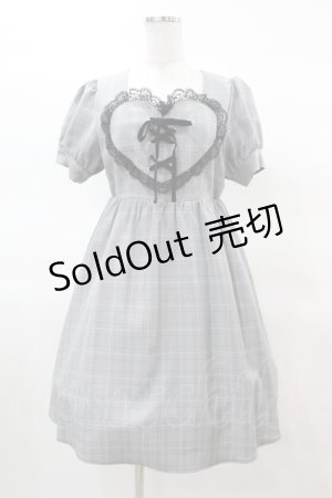 画像: Ank Rouge / ハートスピンドルワンピース M ブラック H-25-03-19-1017-CA-OP-NS-ZH