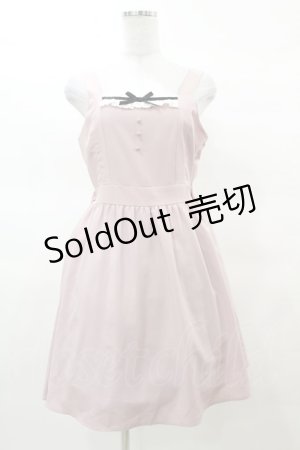 画像: axes femme kawaii / バックリボンジャンパースカート M ピンク H-25-03-19-1025-AX-OP-NS-ZH