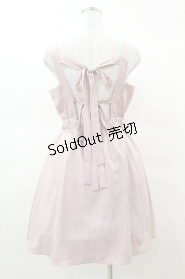 画像2: axes femme kawaii / バックリボンジャンパースカート M ピンク H-25-03-19-1025-AX-OP-NS-ZH (2)