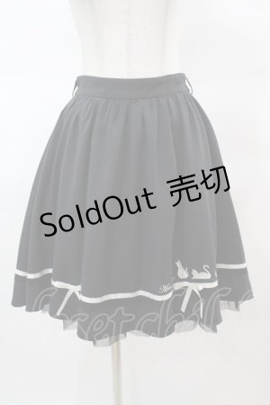 画像: axes femme POETIQUE / キャットシルエット刺繍スカート M ブラック H-25-03-19-1029-AX-SK-NS-ZH