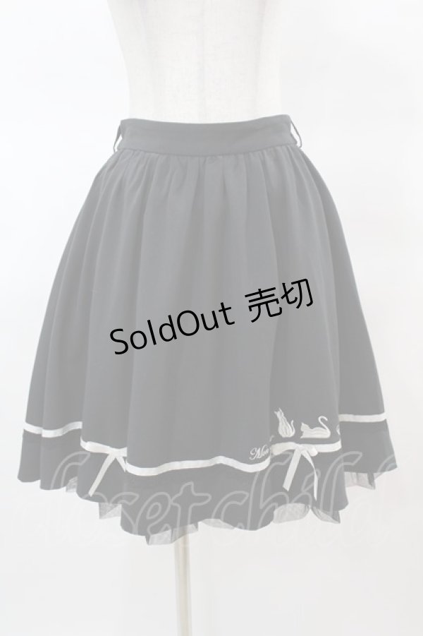 画像1: axes femme POETIQUE / キャットシルエット刺繍スカート M ブラック H-25-03-19-1029-AX-SK-NS-ZH (1)