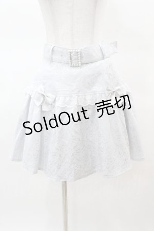 画像: Ank Rouge / パールバックルベルトJQフレアギャザースカート M ブルー H-25-03-19-1031-CA-SK-NS-ZH