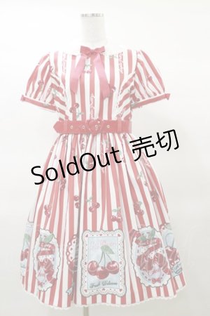 画像: Angelic Pretty / Cherry Stampワンピース Free レッド H-25-03-19-071-AP-OP-NS-ZH