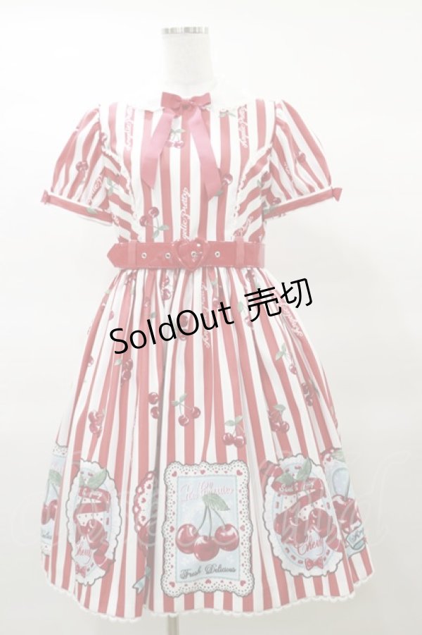 画像1: Angelic Pretty / Cherry Stampワンピース Free レッド H-25-03-19-071-AP-OP-NS-ZH (1)